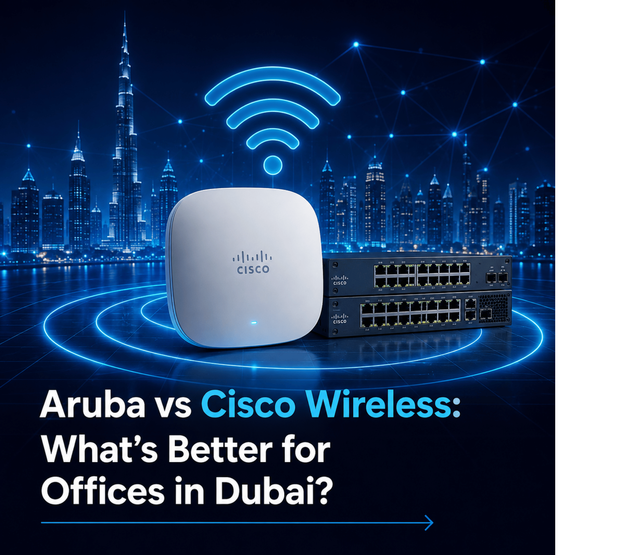 Aruba vs Cisco Wireless: What’s Better for Offices in Dubai?